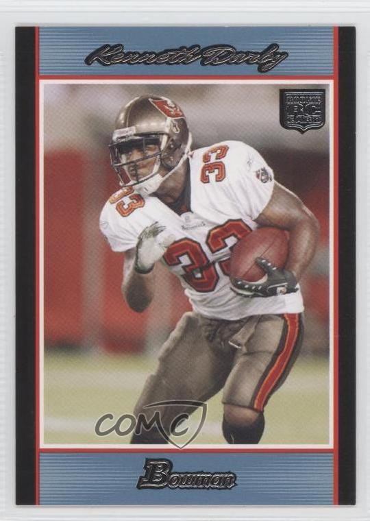 2007 Bowman Blue 19/500 Kenneth Darby #136 Rookie RC 0e3