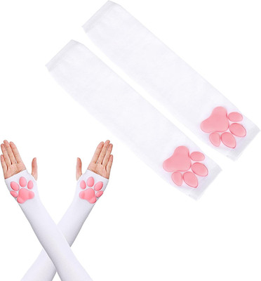 Women'S Cute Therian Cat Paws Gloves - 3D Cat Claw Paws Pad Sleeve - Halloween P