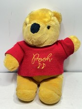 VTG Sears Walt Disney Co. Winnie The Pooh Red Sweater Plush By GUND FREE SHIP