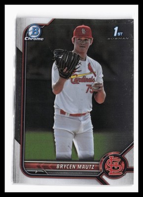 2022 Bowman Draft Chrome #BDC-124 Brycen Mautz St. Louis Cardinals 10 RC 1st