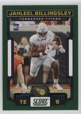 2023 Score Rookies Green Jahleel Billingsley (Should Be Card #400) #397 0rd2