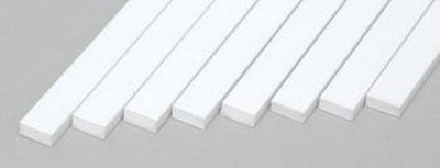 Evergreen Scale Models 168 .080'' x .188'' x 14'' Polystyrene Strips (Pack of 8)