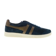 Gola Hurricane Suede CMB046 Mens Blue Suede Lifestyle Sneakers Shoes 7