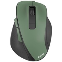 Hama MW-500 Recharge Ergonomische Maus Funk Optisch WaldgrüN 6 Tasten 1600...