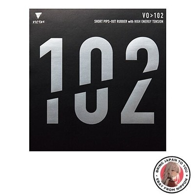 New VICTAS VO102 Table Tennis Rubber High Energy Tension Offensive Red 1.8mm