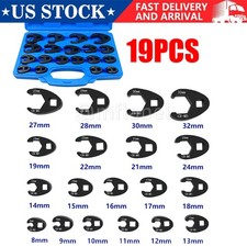 Crows Foot Wrench Set 12 And 38 Drive Flare Nut Crowfoot Wrench Set Metric
