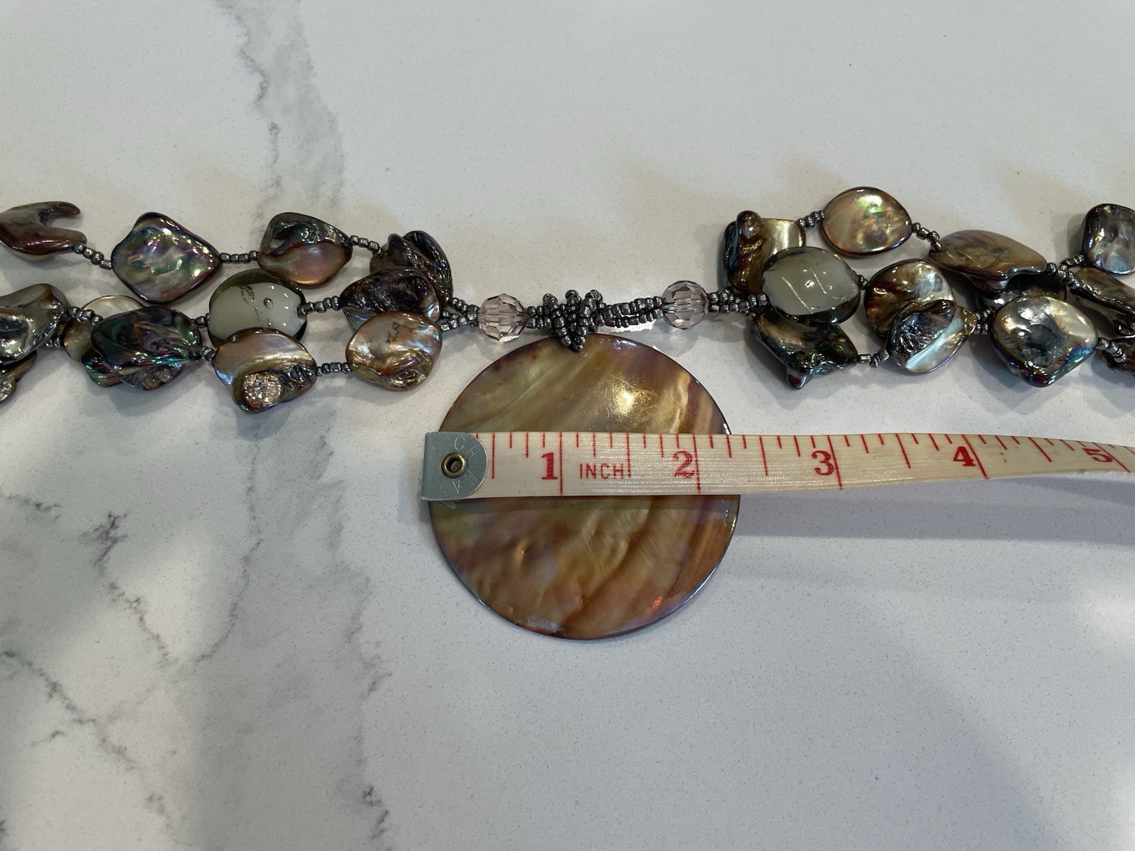 Stunning Coastal Shell Chunky Statement Necklace - image 7