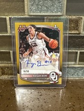 Bowman Basketball 2025 Raegan Beers True Gold Autograph /50