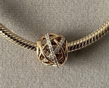 Original Pandora Charm Galaxie Cubic Zirkonia Klar Echt Gold 585 14K ALE