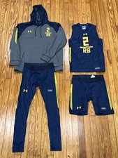 2017 Player Issued Corey Clement NFL Combine Under Armour Shirt Pants RB Size XL