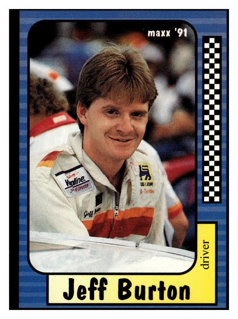 ROOKIE Jeff Burton 1991 Maxx #201 J&J Racing NASCAR RACING *378