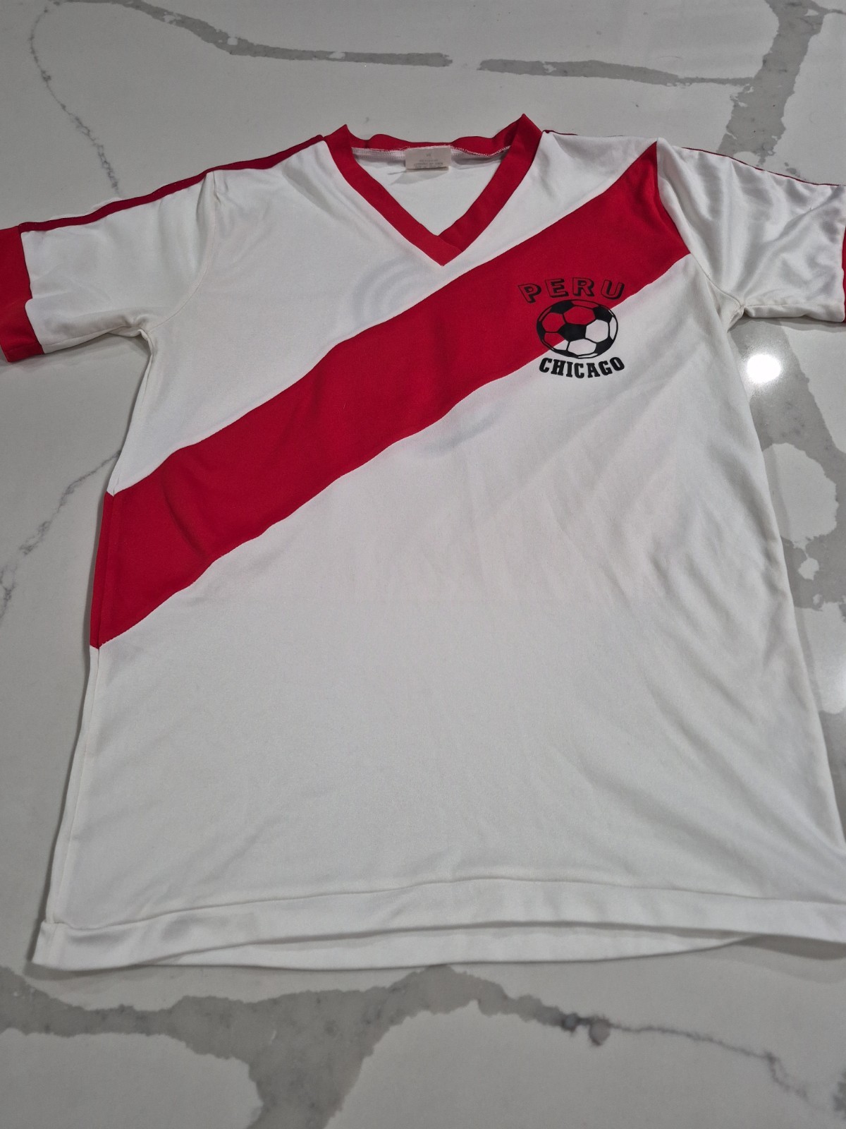Vintage 80s Peru Ochoa Sports Unisex Futbol Soccer Jersey Size M Made In USA!