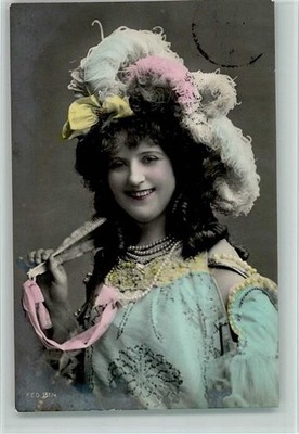 10522887 - Serie F.E.D. 151-4 Frauenschoenheit - Jugendstil Hutmode 1907