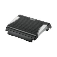 Image of Q-Connect Anti-Slip Footrest Height Adjustable Black/Silver KF20076