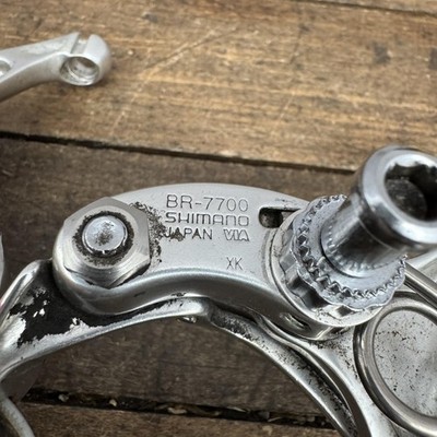 Vintage Shimano Dura-Ace BR-7700 Caliper Brakes Set Silver Road