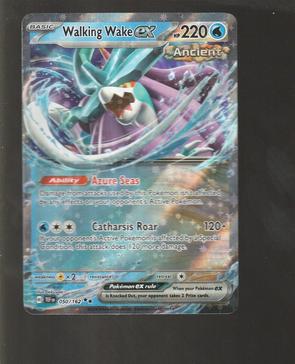 POKÉMON WALKING WAKE EX TEMPORAL FORCES # 50/162