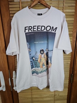 Saint Michael X Freedom Anime Akira Tee T Shirt Men's XL Designer Streetwear