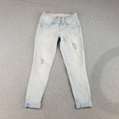 YMI Jeans Women's Sz 1 Button Light Wash Normcore Cute Trendy Nice Stylish Nice