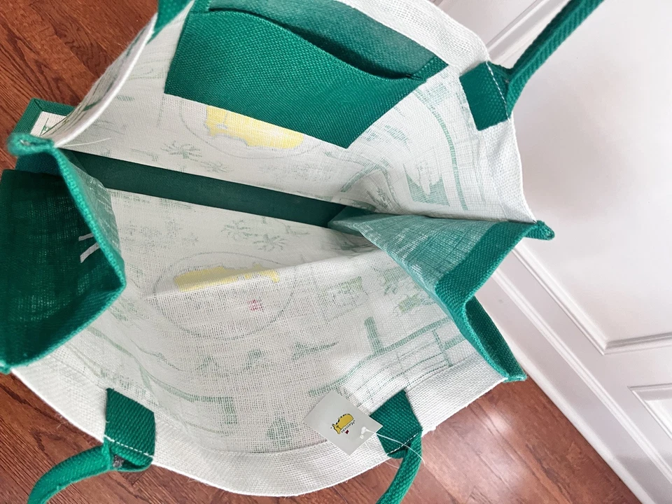 2025 Masters 高尔夫黄麻托特包奥古斯塔国家-全新带标签 — 第 4/4 张图片