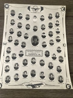 ROYAL CANADIAN AIR FORCE PHOTO RCAF WOMEN GROUP FIRST CONTINGENT YARMOUTH N.S.