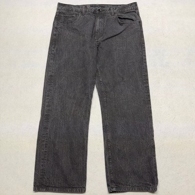 Sean John Hamilton Jeans Mens 38x32 Faded Black Baggy Fit Y2K Skater Streetwear
