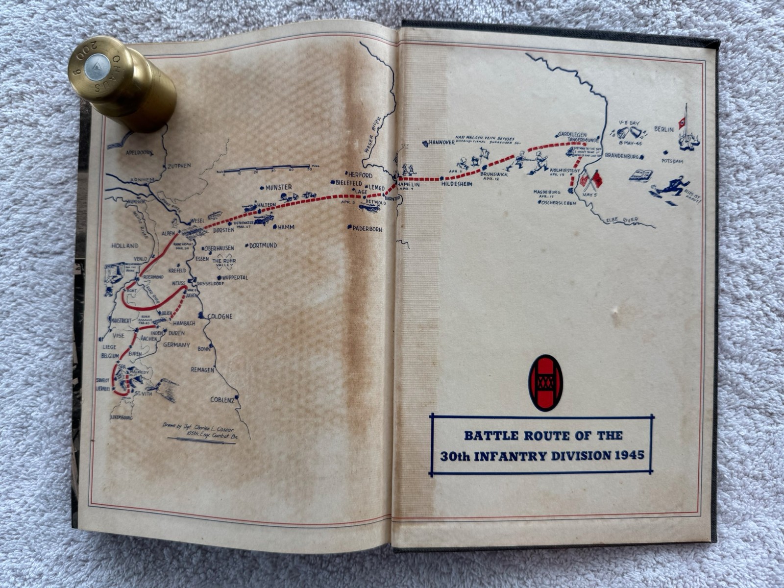 Workhorse of the Western Front 30th Infantry Division, WWII Unit History Book