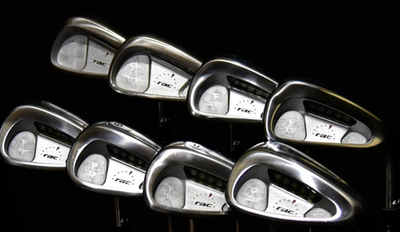 #ad TAYLORMADE RAC IRON SET 4 9 PW GW SHAFT: STIFF LENGTH: 5 38.5 IN RH $289.00