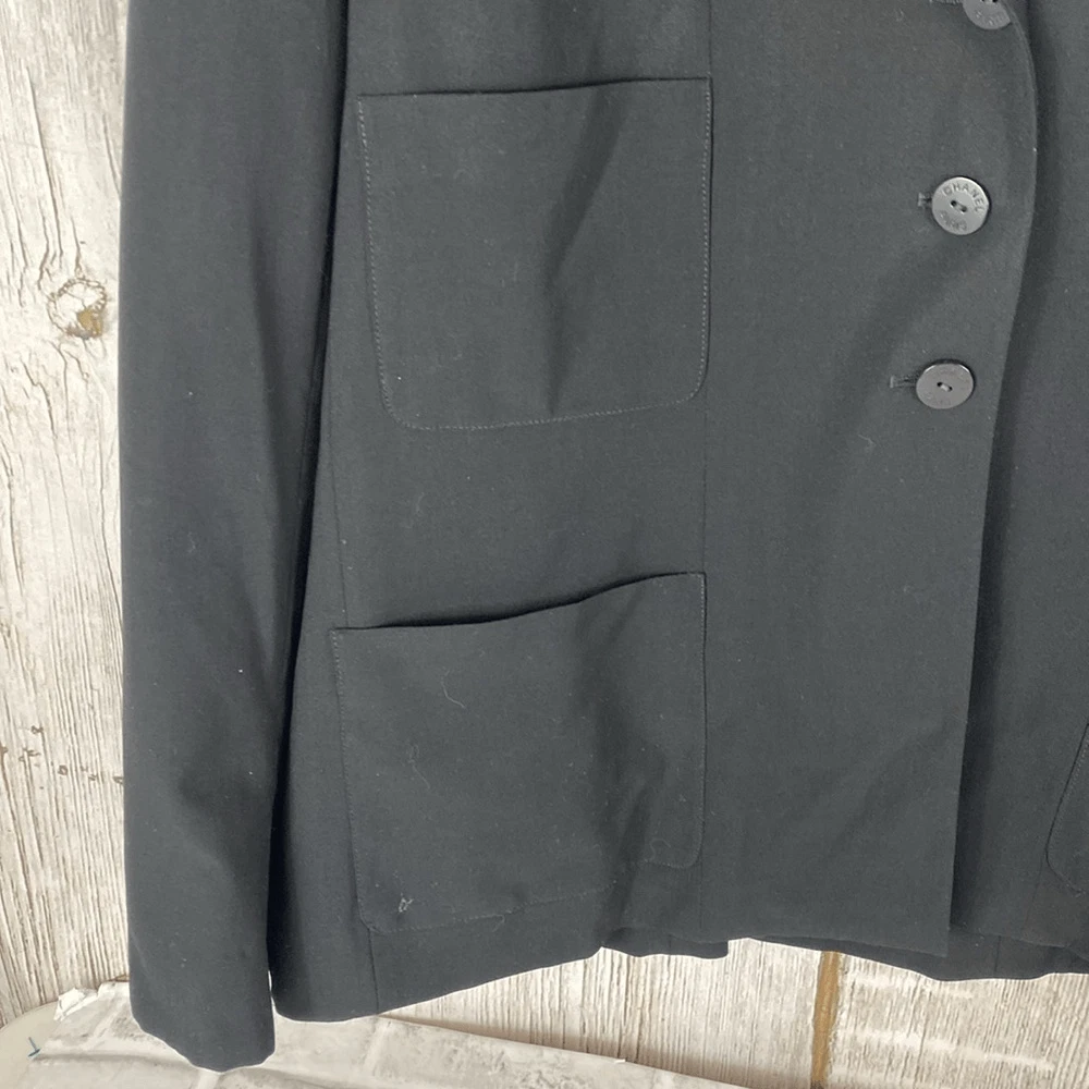Blazer vintage Chanel lana nero taglia 44