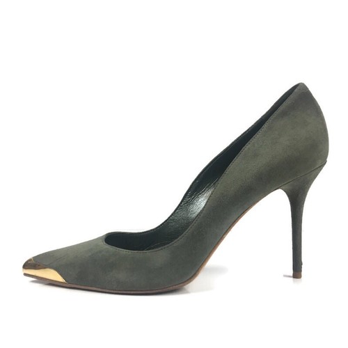 Alexander McQueen Olive Green Suede 