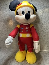 Mickey Mouse Roadster Racers Talking Stuffed Animal Plush Toy Disney Helmet
