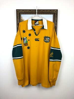 Vintage 2003 Australia Wallabies Canterbury Jersey Rugby Union