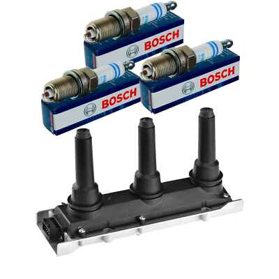 NTY SET Zündspule + 3x BOSCH Zündkerze für Saab 9-5 YS3E 3.0 V6t