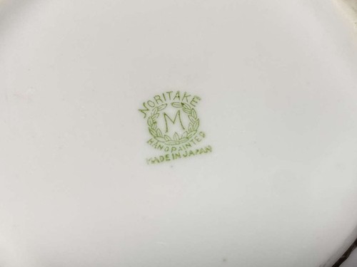 Antique Noritake M Series Hand Painted Gold Moriage Sugar And Creamer Set - Picture 15 of 16