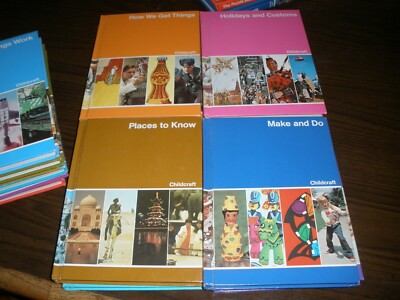 LOT OF 22 CHILDCRAFT CHILDREN'S BOOKS ANNUALS 1970'S 1980'S