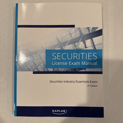 Kaplan Securities Investment Essentials Exam, License Exam Manual, 3rd