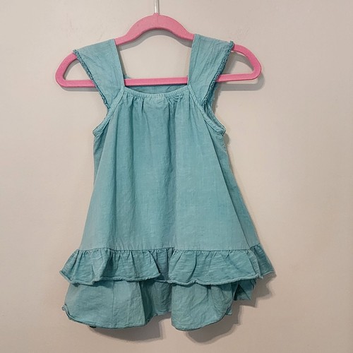 Naartjie Talla 2T Vestido Verano Tul Flores Volantes - Imagen 9 de 11