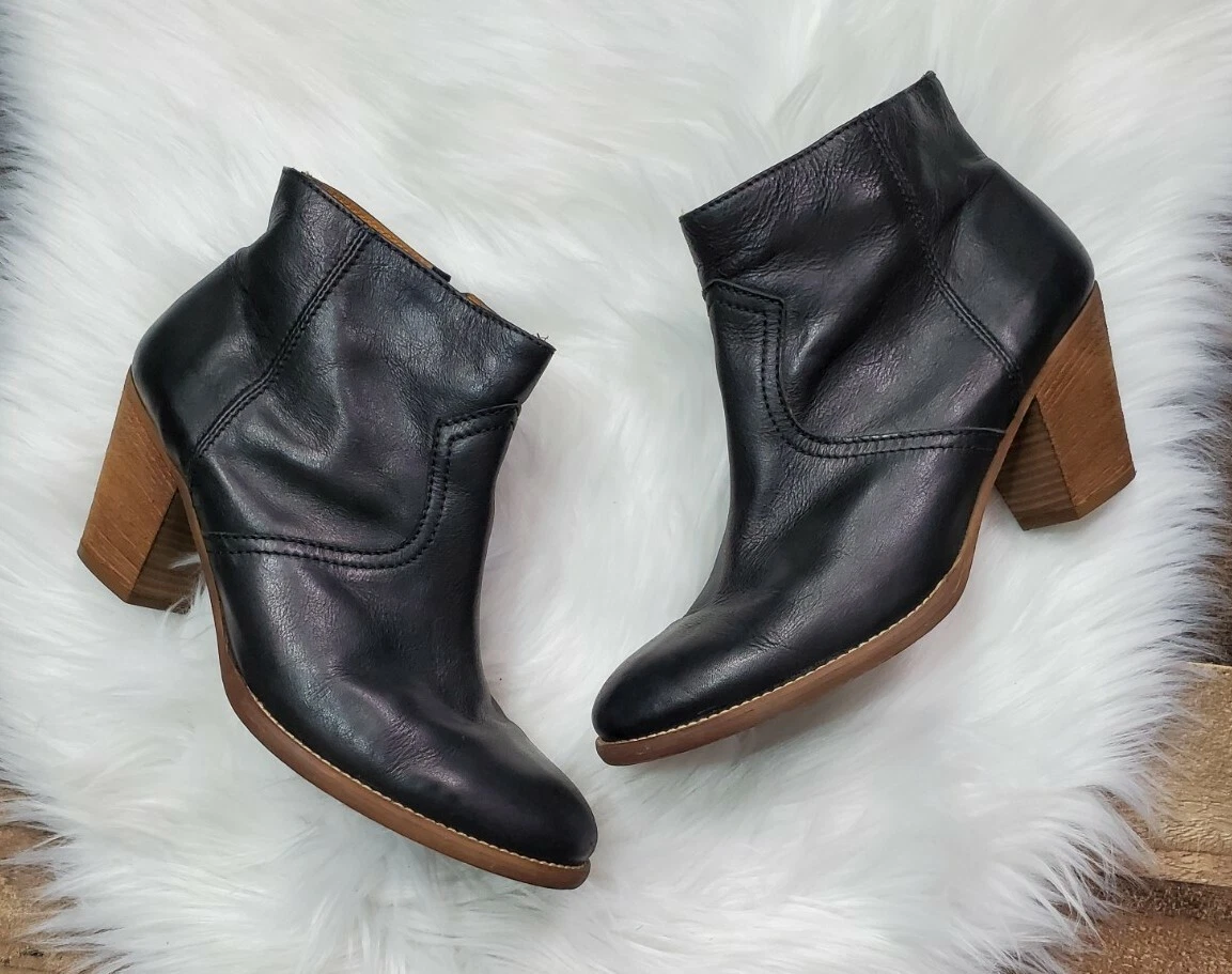 Madewell black hotsell leather boots