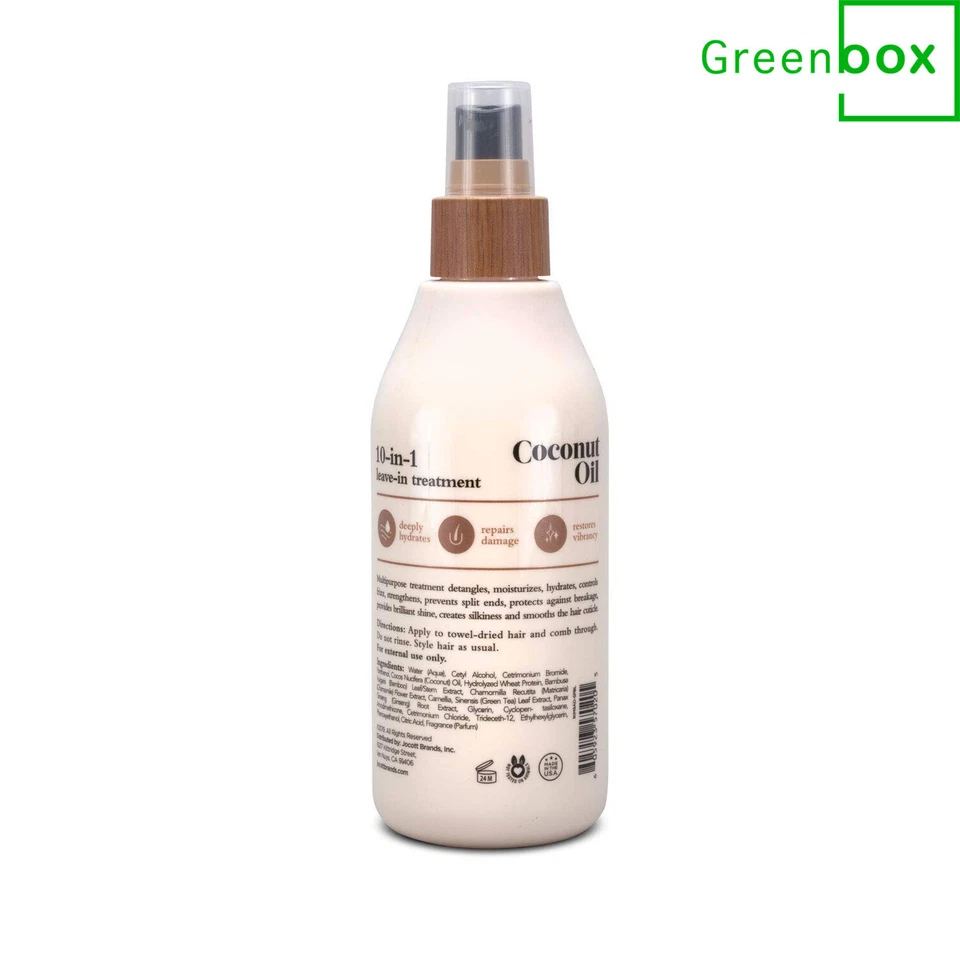 Aceite de coco Oliology rico en nutrientes 10 en 1 spray tratamiento capilar 8,5 oz Foto 3 de 4