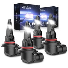 9006 9005 LED Headlight Kit Combo Bulbs High Low Beam Super Bright White 10000K