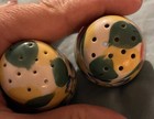 VINTAGE Hand Painted Flowers Salt & Pepper Shakers Marked Japan. VERY RETRO! — photo 3
