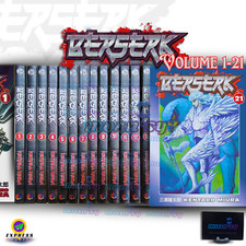 Berserk Volume 1-21 Manga Inglese Set Completo Fumetti Nuovo di Kentaro Miura