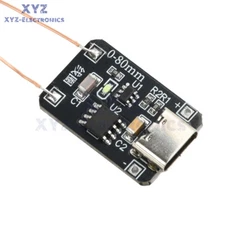 0~80mm Induction Wireless Power Supply Transmitter Coil Module + 5PCS Led Lamp