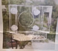 Window Bird Feeder Acrylic Clear Lightweight Feeder Bird Watching