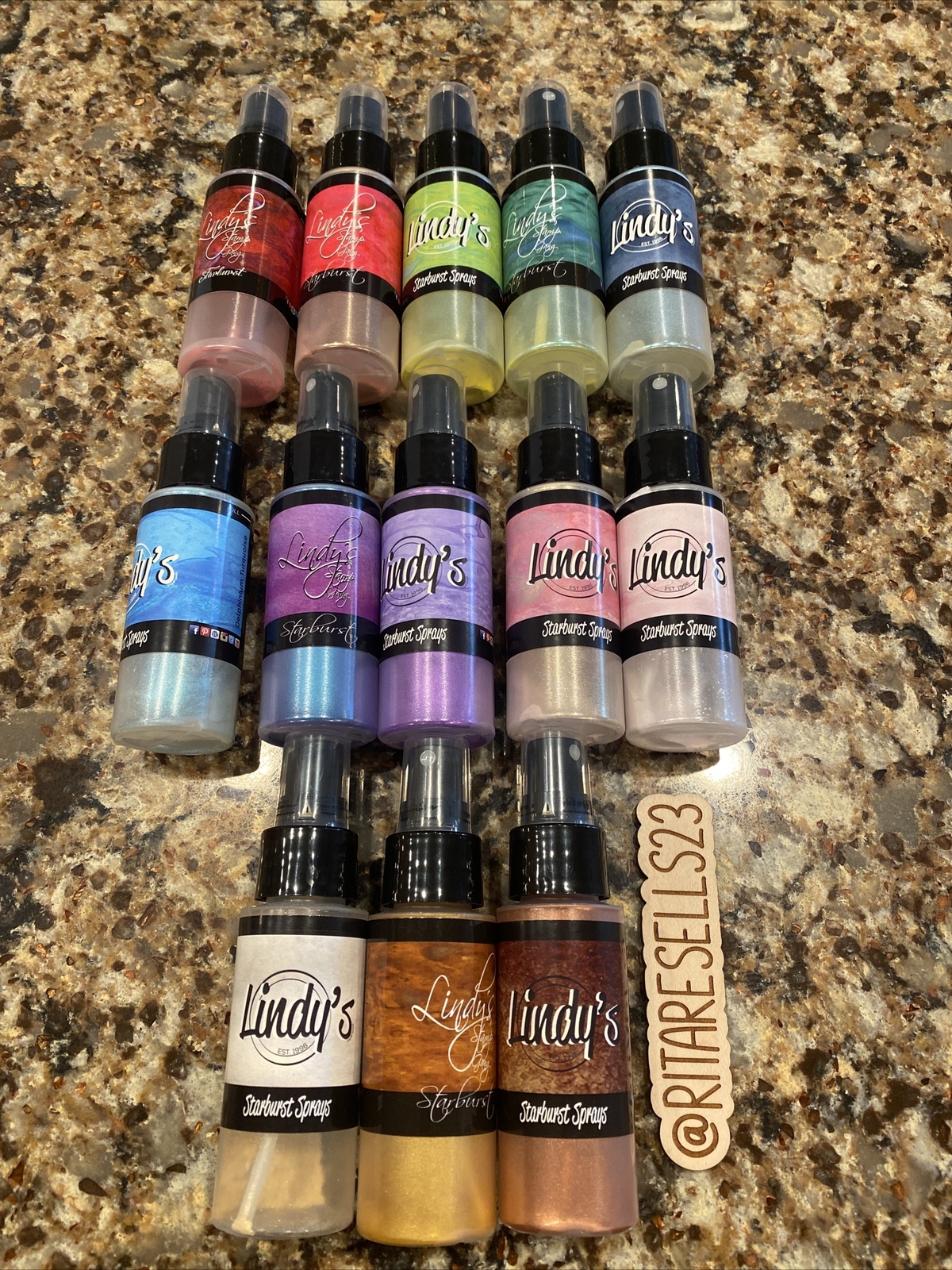 Lindy's Stamp Gang Starburst Sprays 2oz 5/Pkg-Prairie Wildflowers