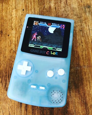 Nintendo GameBoy Color Colour Game Boy Light Blue BACKLIT Gaming