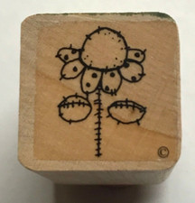 Wood/Rubber Stamp Flower