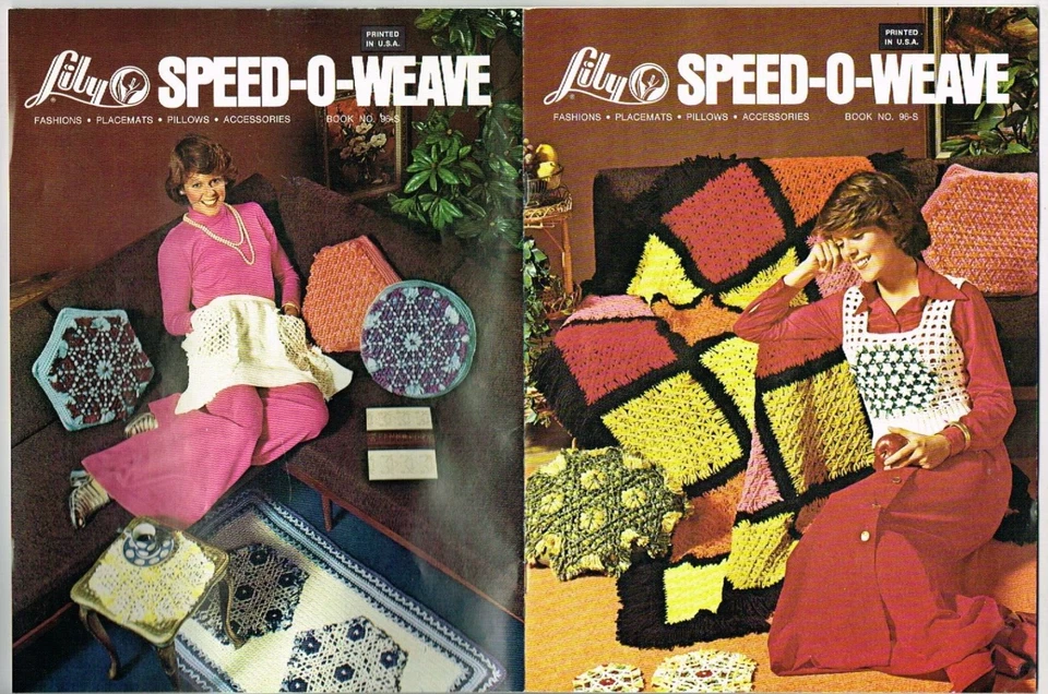 Pernos de herramientas de marco de metal vintage LILY SPEED-O-WEAVE Art 717 sin usar con folleto Foto 3 de 3