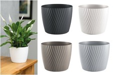 Übertopf Blumentopf Rund Pflanztopf 4 Farben 4 Größen Neuheit 