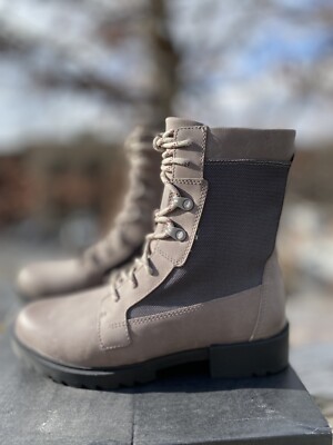 Sorel Emeries II Lace WP Women Winter Leather Boots Size: 7 Color: Quarry, Grill
