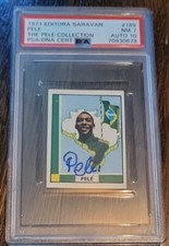 PELE OWNED 1971 Editora Saravan Minha Patria AUTO'D PSA 7/10 POP 1 